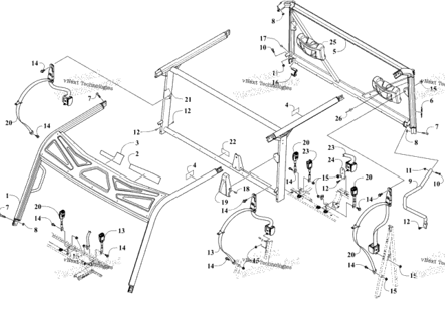 Rops And Seat Belt Assembly
