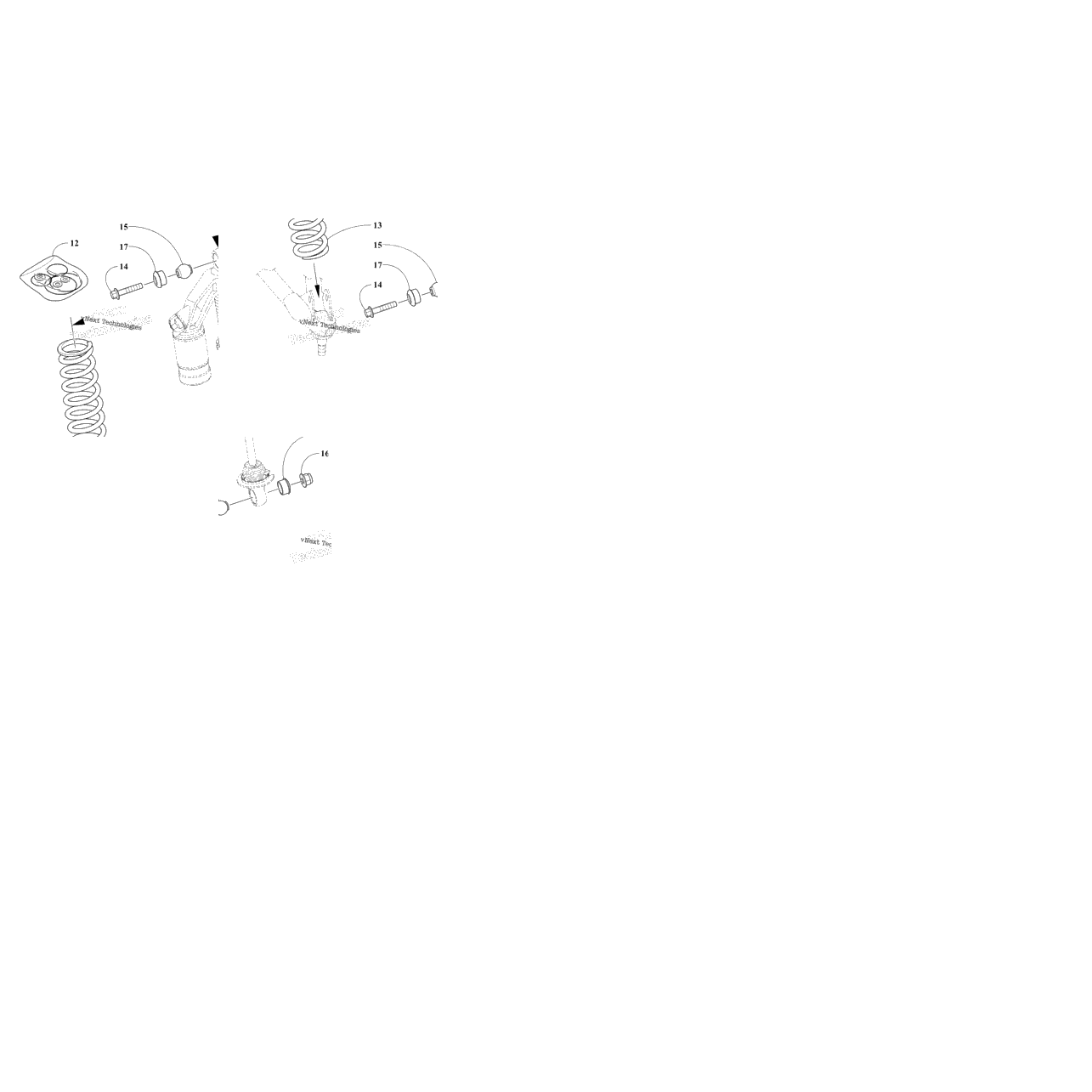 Front Suspension Shock Absorber Assembly