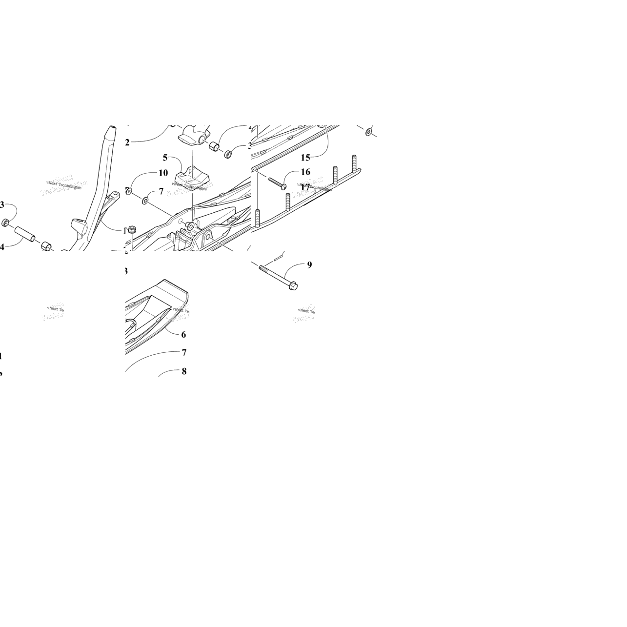 Ski And Spindle Assembly