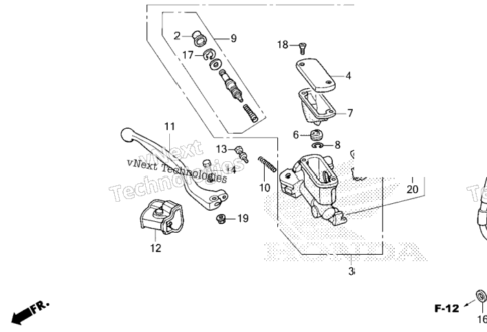 Front Brake Master Cylinder