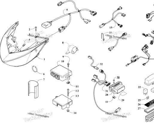 Headlight And Wiring Assemblies