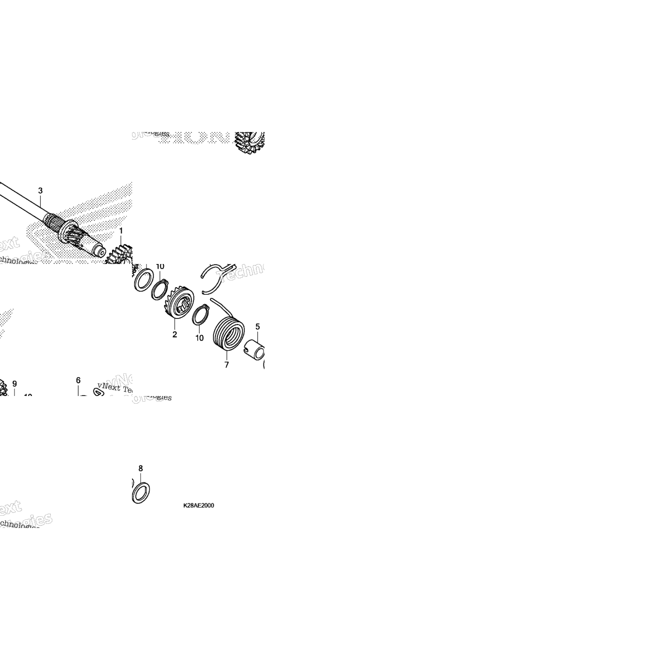 Kick Starter Spindle