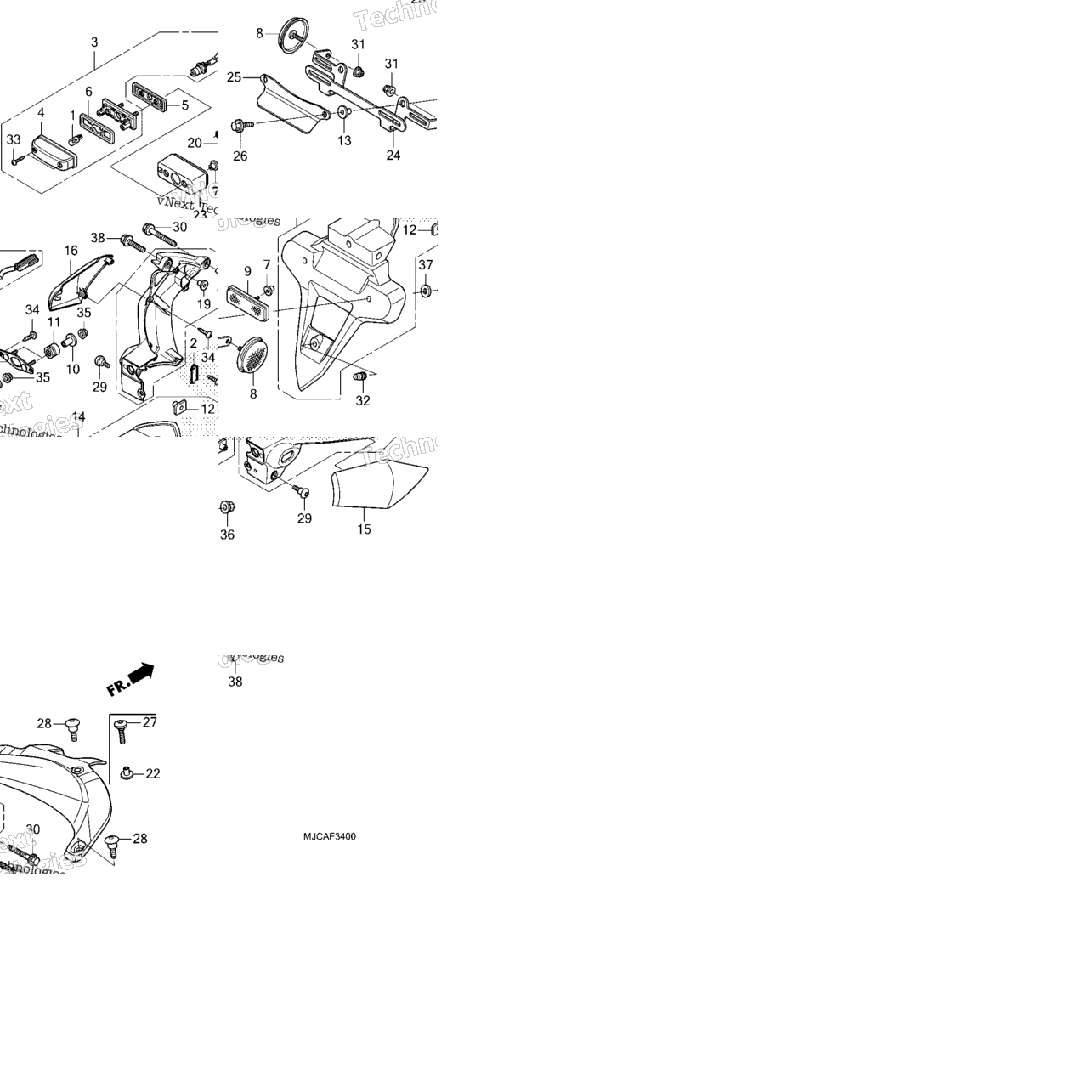 Rear Fender@License Light