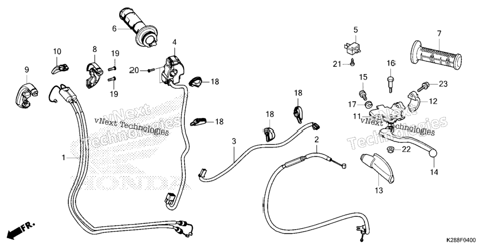 Handle Lever@Switch@Cable