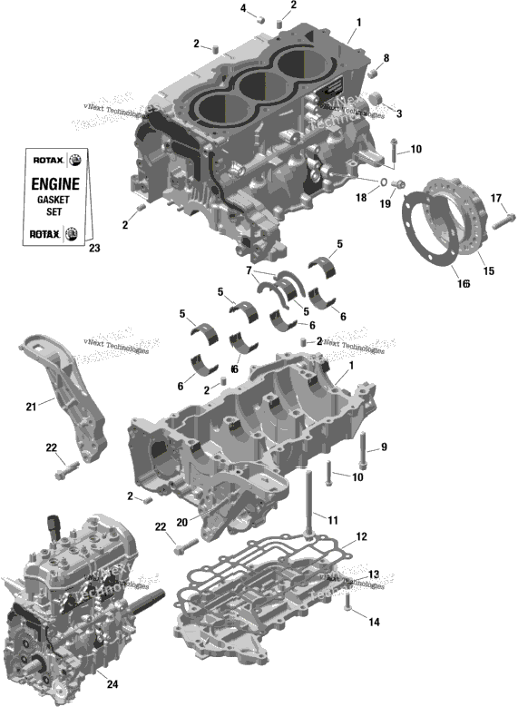 Rotax - Crankcase