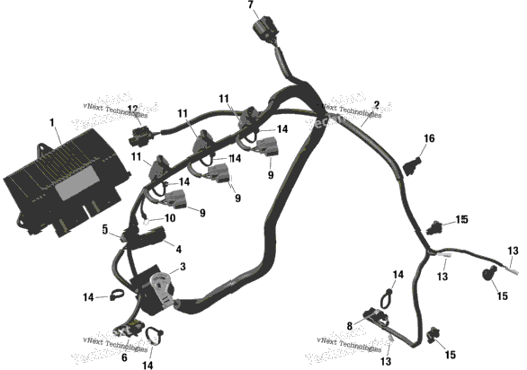 Rotax - Engine Harness And Electronic Module