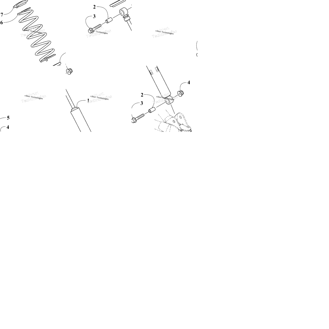 Front Suspension Shock Absorber Assembly
