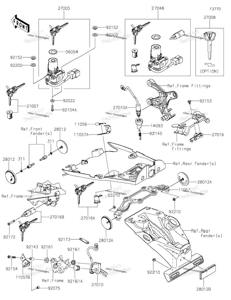 Ignition Switch/Locks/Reflectors