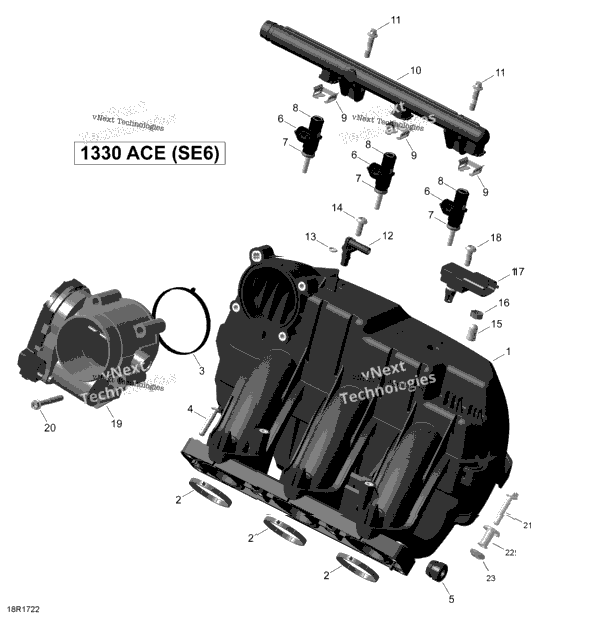 Rotax - Air Intake Manifold And Throttle Body