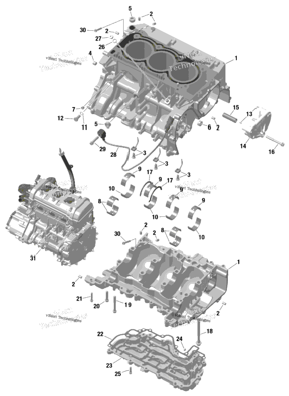 Rotax - Crankcase