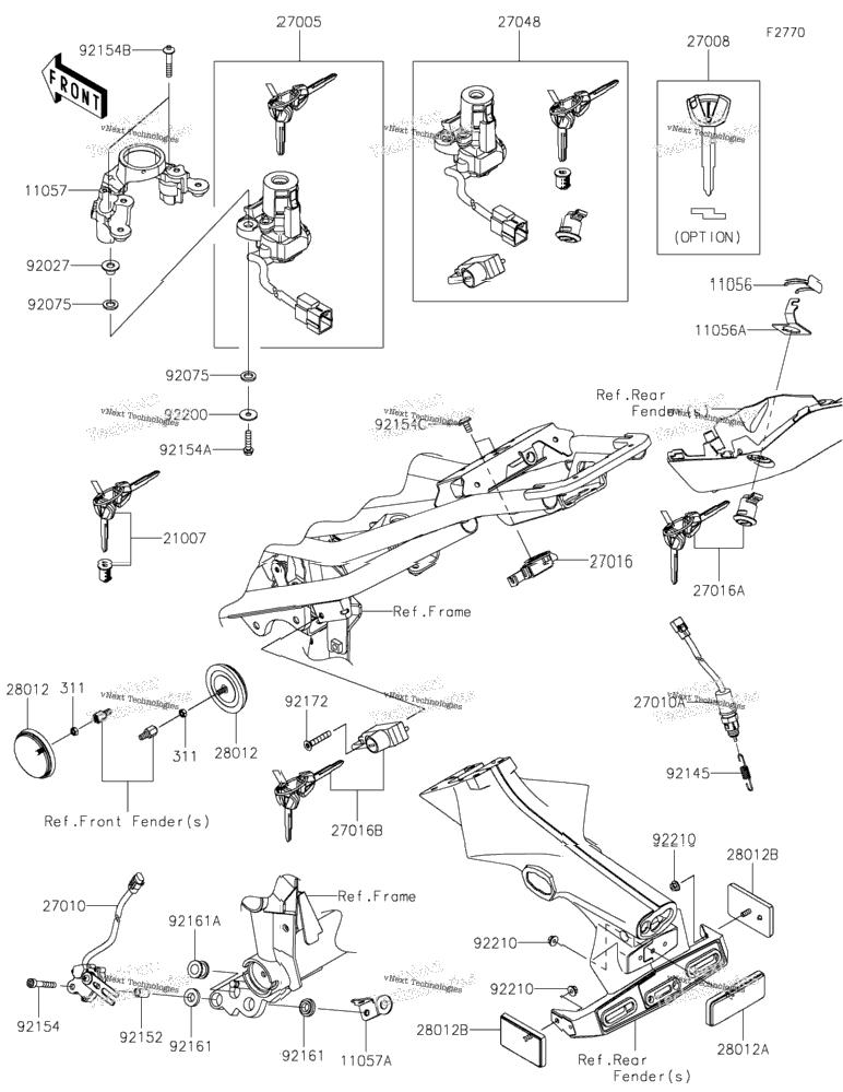 Ignition Switch/Locks/Reflectors