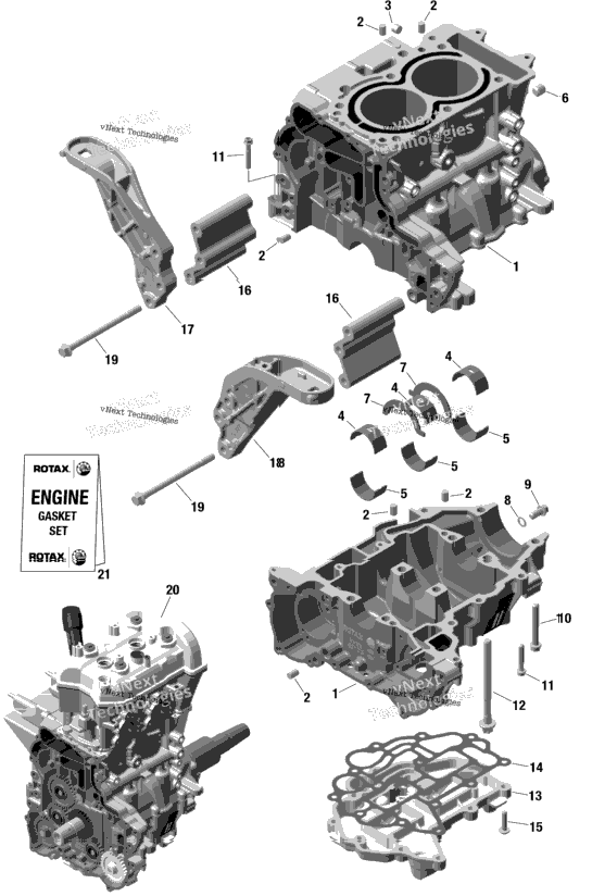 Rotax - Crankcase