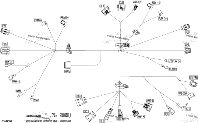 Electric - Console Wiring Harness - 710008430