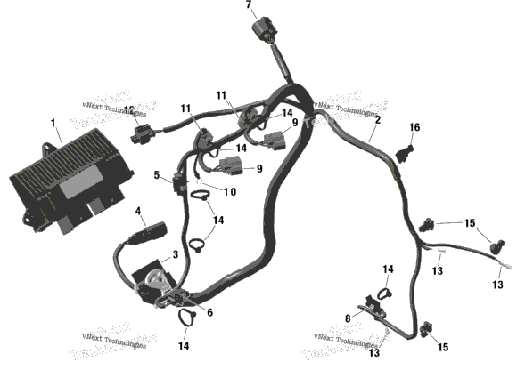 Rotax - Engine Harness And Electronic Module