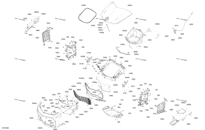 Body - Front Storage Tray