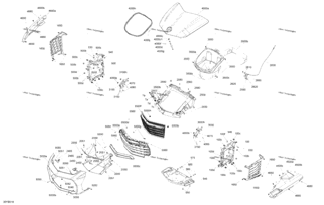 Body - Front Storage Tray