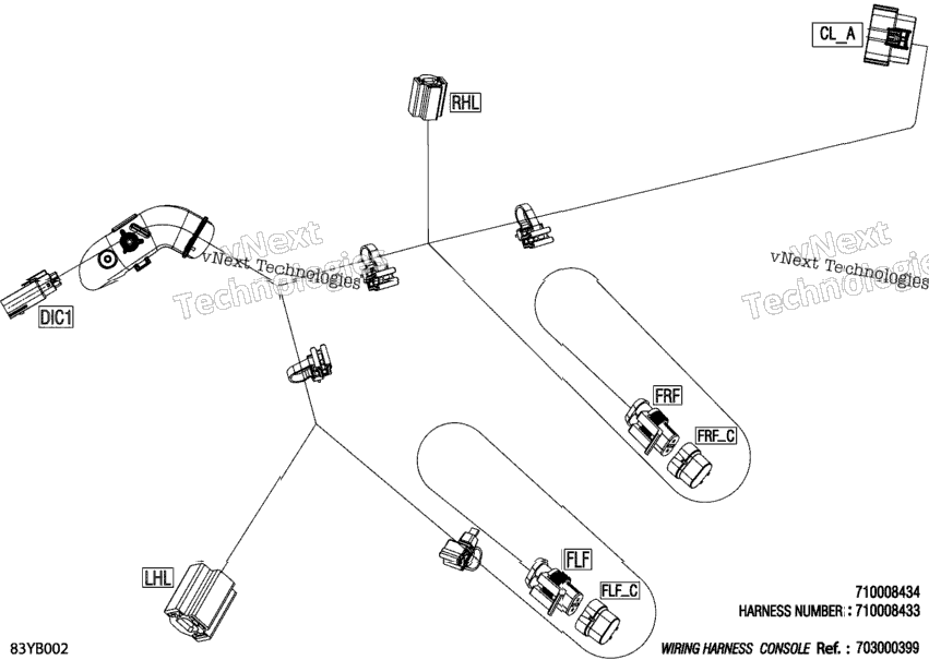 Electric - Console Wiring Harness - 710008433