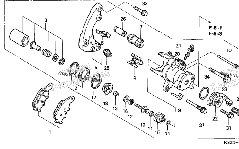 Rear Brake Caliper