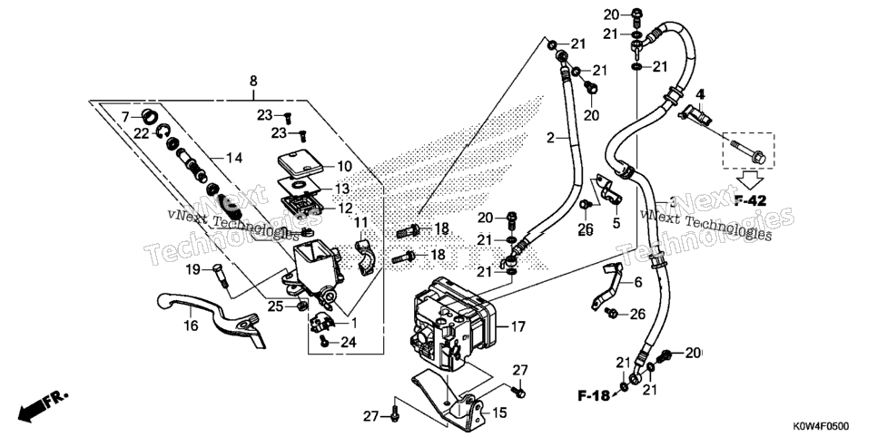 Front Brake Master Cylinder