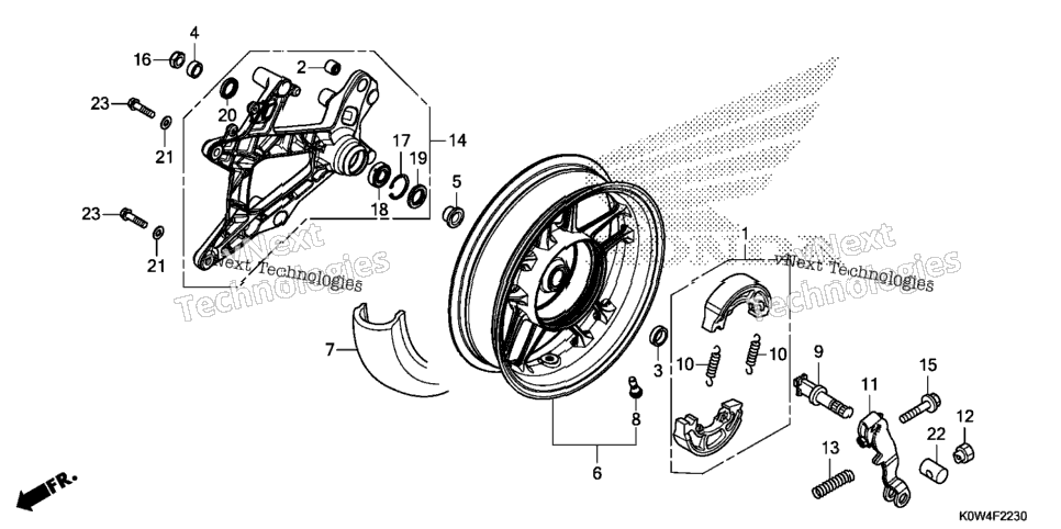 Rear Wheel@Swingarm