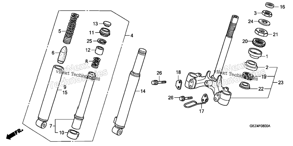 Front Fork + Front Cushion
