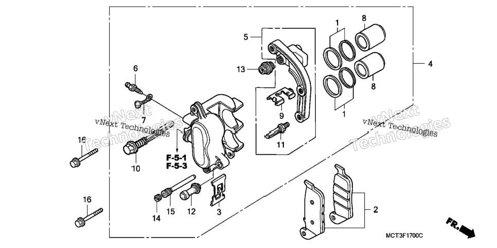 Rear Brake Caliper