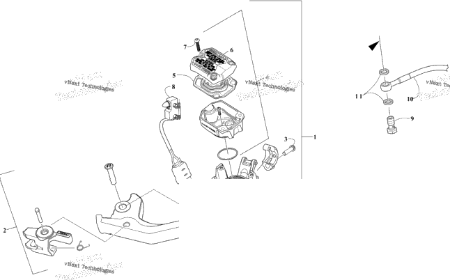 Hydraulic Brake Control Assembly