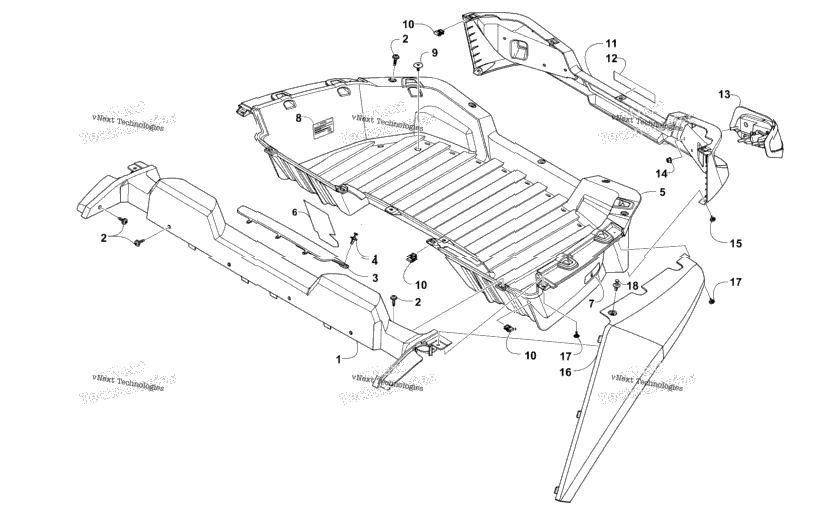 Cargo Box And Taillight Assembly