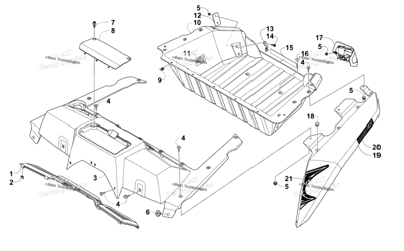 Cargo Box And Taillight Assembly