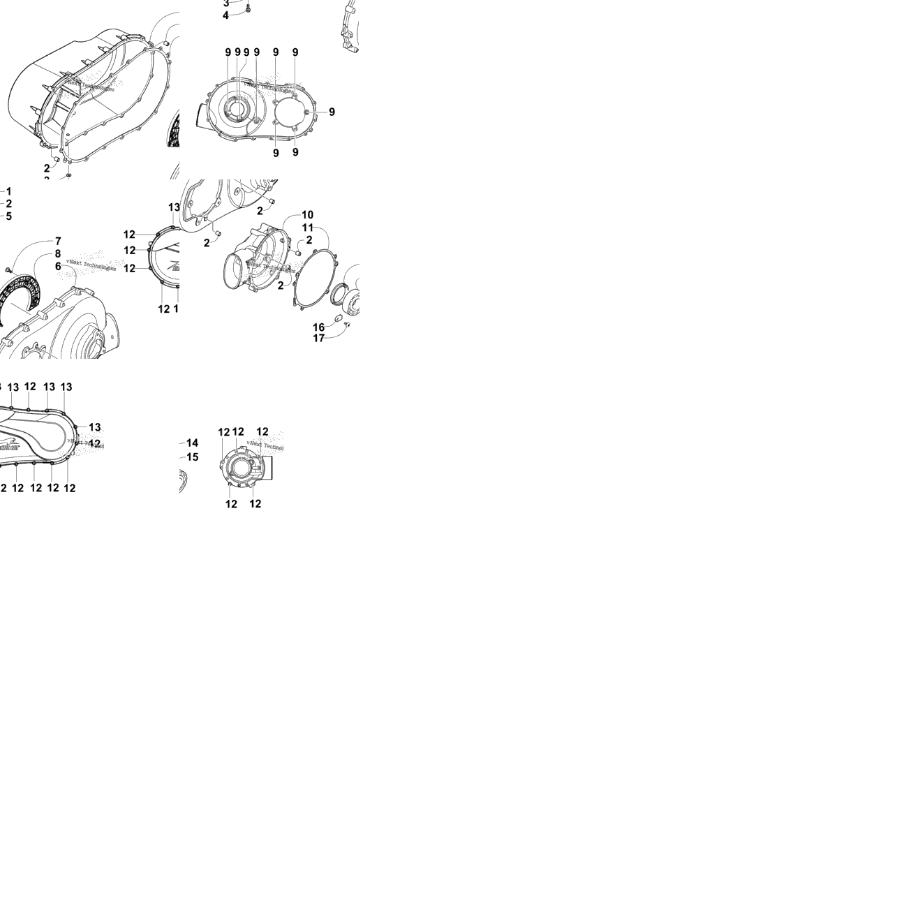 Clutch Side Engine Covers