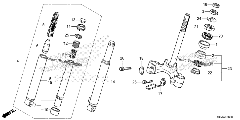 Front Fork@Steering Stem