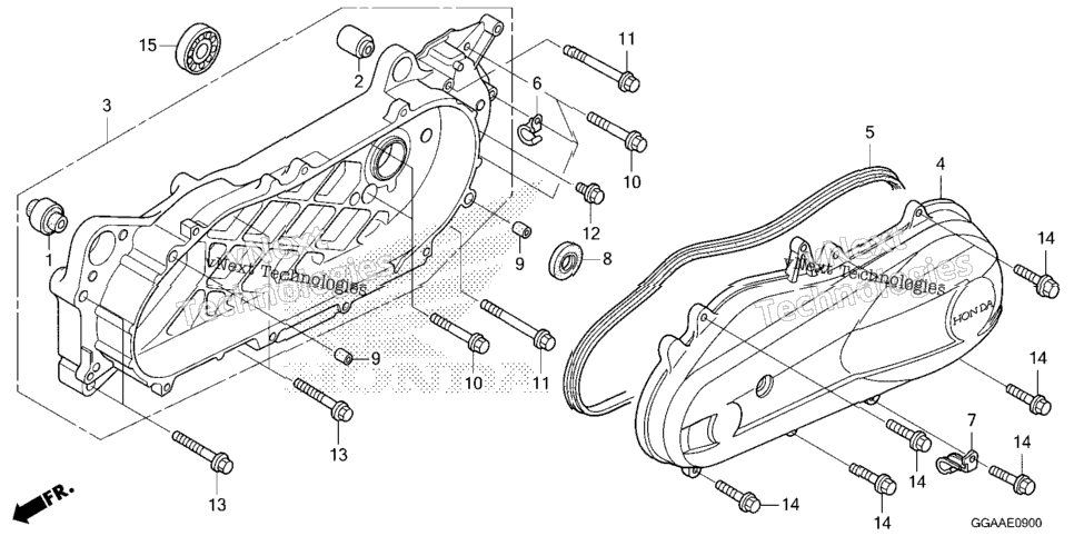 Swingarm@Left Side Cover