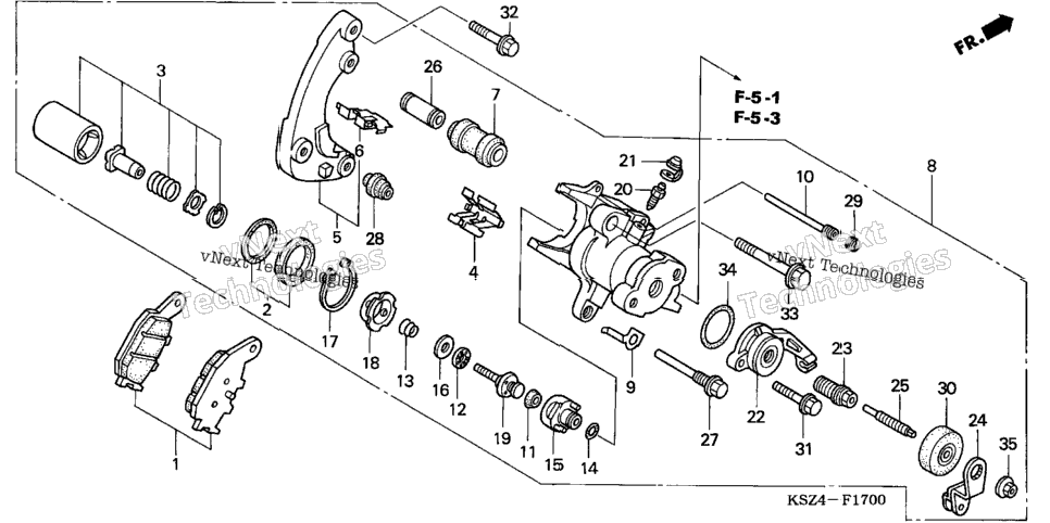 Rear Brake Caliper