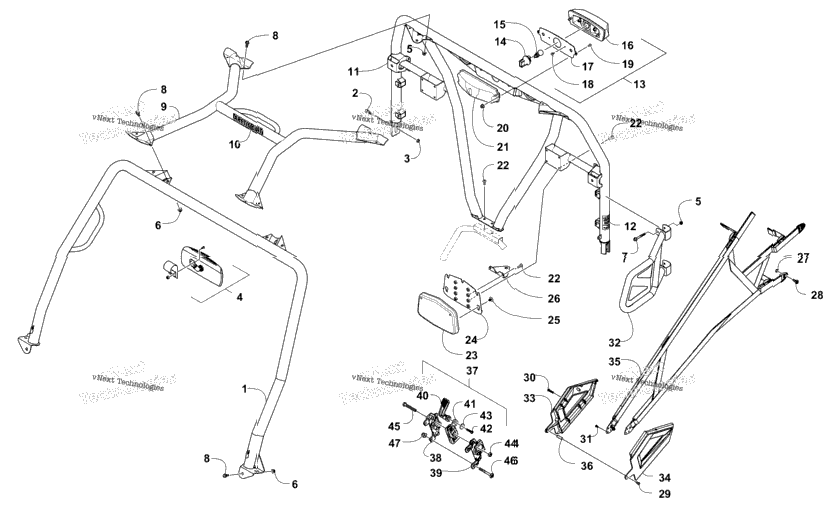 Rops And Taillight Assembly