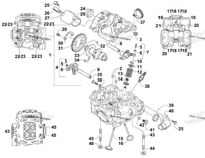 Cylinder Head And Camshaft/Valve Assembly