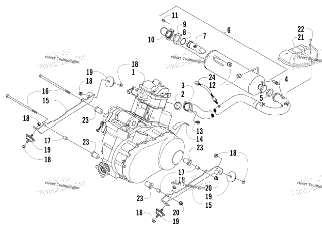 Engine And Exhaust