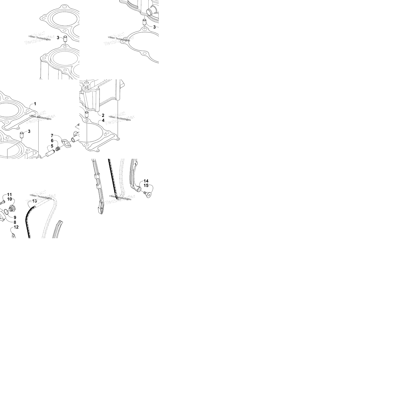 Cylinder And Timing Chain Assembly