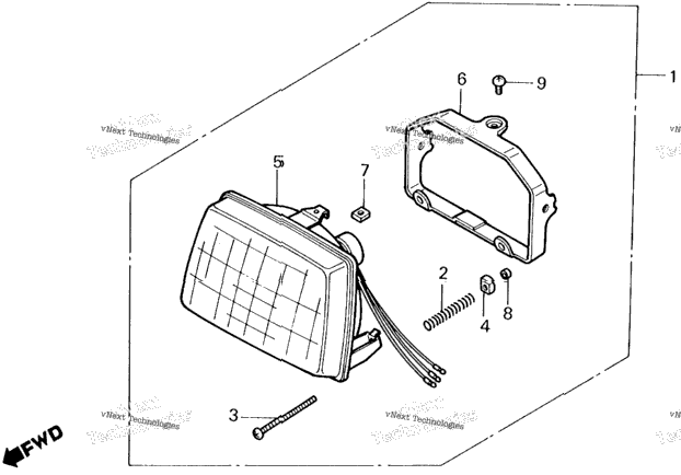 Headlight 84-86