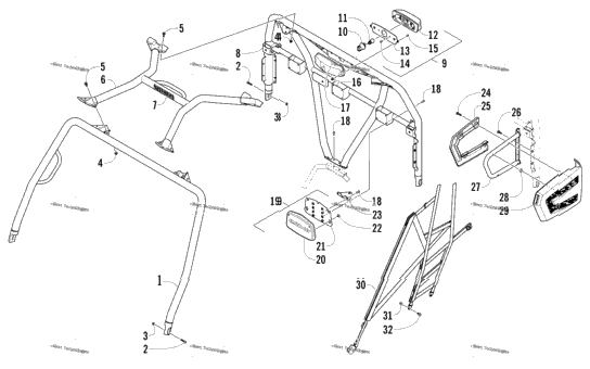 Rops And Taillight Assembly
