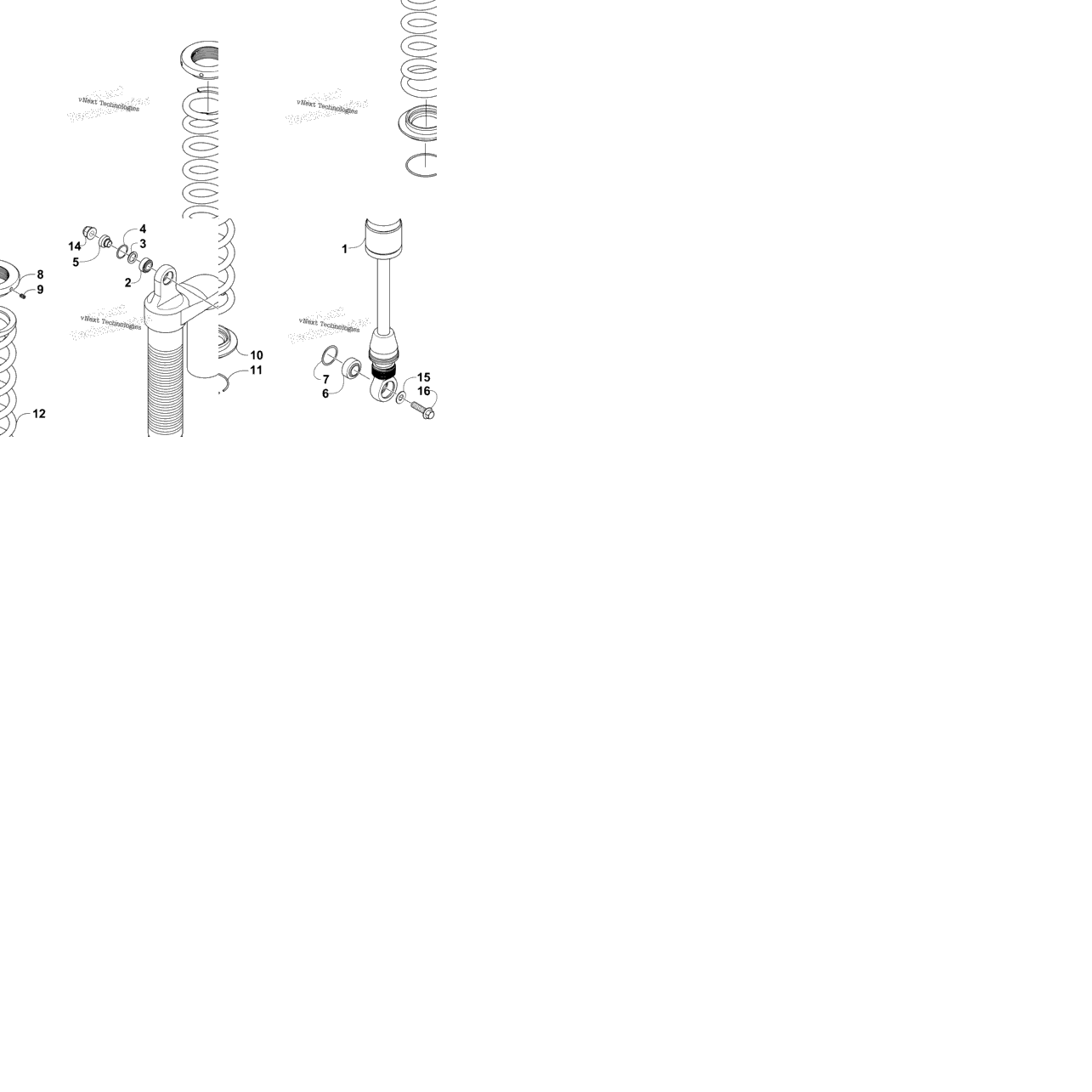 Rear Suspension Shock Assembly