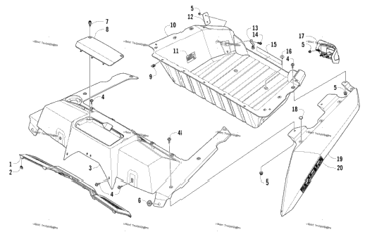 Cargo Box And Taillight Assembly