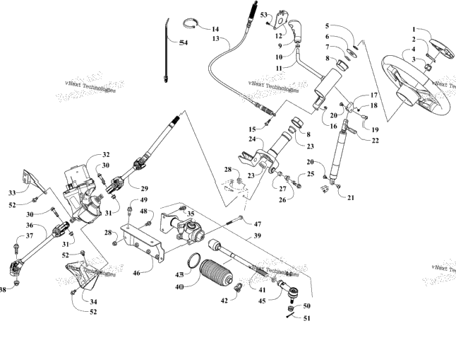 Steering And Shift Assembly