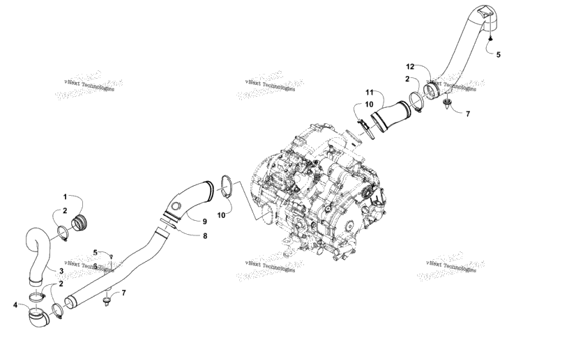 Case/Belt Cooling Assembly
