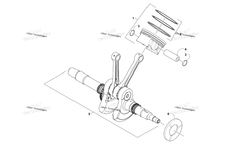 Crankshaft And Piston Assembly