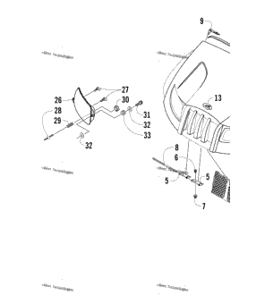 Hood And Headlight Assembly