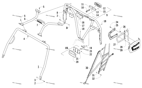 Rops And Taillight Assembly
