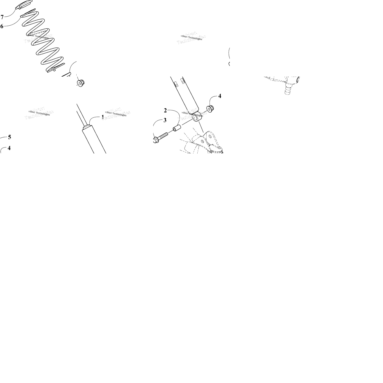 Front Suspension Shock Absorber Assembly