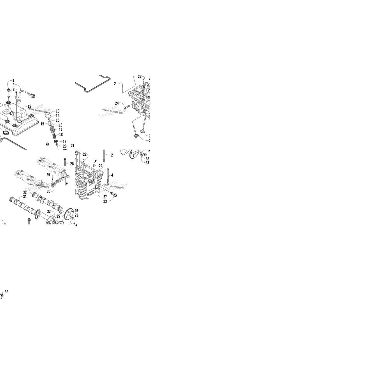Cylinder Head And Camshaft/Valve Assembly