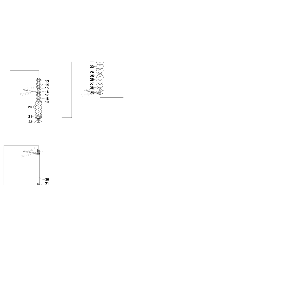 Rear Suspension Shock Absorber Assembly