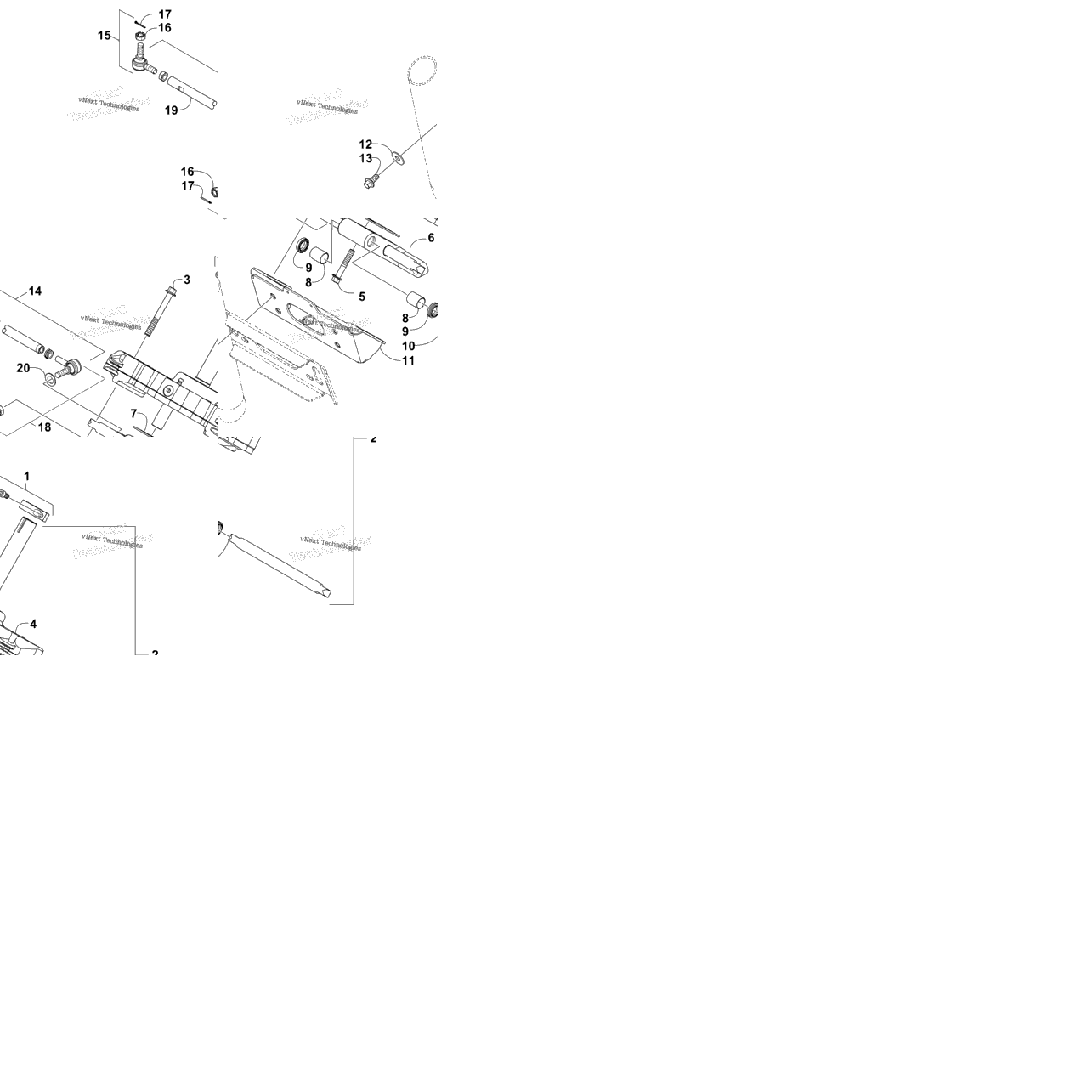 Rack And Pinion Assembly (Ser. # 309156 And Below)